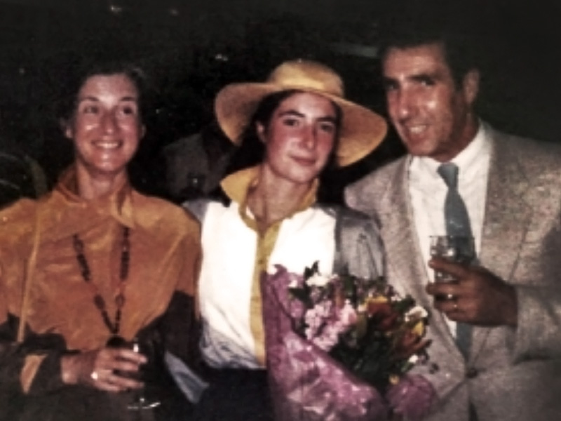 Astrid Hendren with Parents at 1984 ThijCollege Graduation